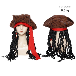 Medieval Vintage Brown Coat Jack Sparrow Cosplay Costume Unisex Halloween Renaissance Pirate <b>Gothic</b> Steampunk <b>Jacket</b> Dresses TV - Product Image 4