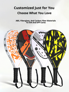 Raquettes <span class=keywords><strong>de</strong></span> <span class=keywords><strong>padel</strong></span> en fibre <span class=keywords><strong>de</strong></span> verre et carbone, forme diamant, 25,5x26,5 cm, unisexe, nouvelle arrivée, très demandées - Product Image 2