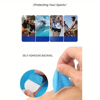 Bande de sport en coton MZ, respirante, imperméable, soutien du tendon d'Achille, unisexe, hypoallergénique, 13,7 cm x 30 cm