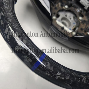 Volante Deportivo de Fibra de Carbono Forjado de Alta Calidad con Cubierta de Alcántara para BMW E60 2007 - Product Image 5