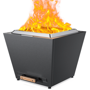 DB Cyberpit One Pro, fogata de acero de 25 pulgadas, chimeneas de leña portátiles para exteriores, Cenicero extraíble, fogatas sin humo, transporte - Product Image 6