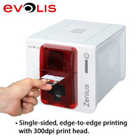 Imprimante de cartes PVC recto-verso certifiée Zebra ZC300 pour l'impression couleur professionnelle de badges, cartes d'accès étudiant et cartes scolaires CR80