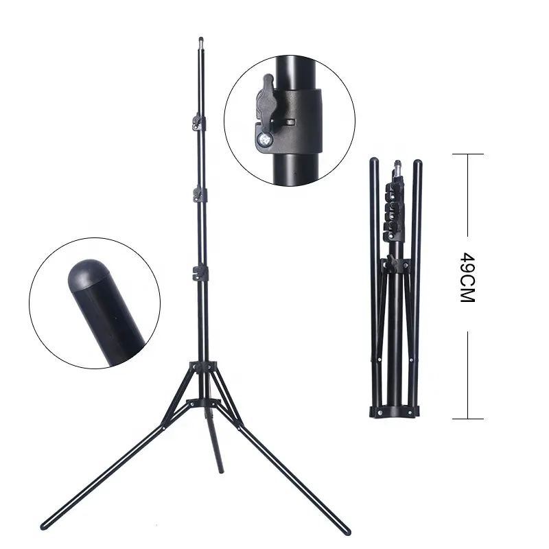 Kernel 200cm Folded tripod Video Photography Mini Flexible Tripod Light Stand