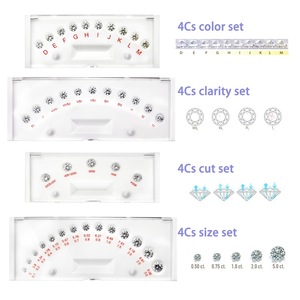 Diamond Color Comparison Tool Round Loose Stones 10 Color Reference For DIY Jewelry Making Acrylic Grading Guide - Product Image 3