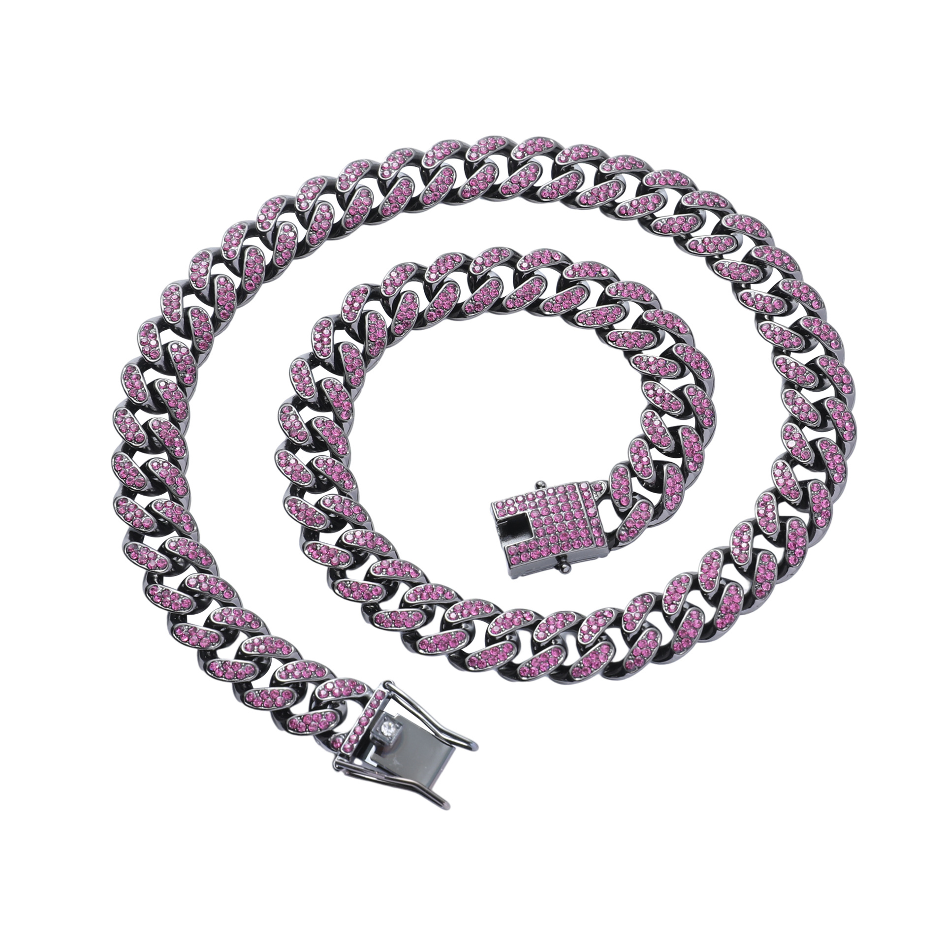 Little dragon beard necklace purple-20inch