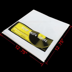 Biểu tượng tùy chỉnh sinh thái thân thiện 12.75 inch rõ ràng mật độ cao Polypropylene Vinyl ghi lại tay áo bên ngoài - Product Image 3