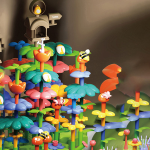 Regalo per la Festa dei Bambini AJB, Blocchi da Costruzione con Simulazione di Foreste Naturali e Animali, Giocattoli Educativi da Assemblare per Bambini - Product Image 6