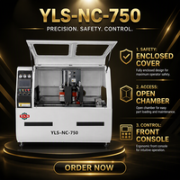 Sierra de corte automática sin cola YLS-NC-750 de aluminio de 750 mm con servo para fábrica de procesamiento de perfiles grandes de ventanas y puertas