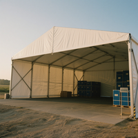 Tenda a Baldacchino Personalizzata per Esterni in Lega di Alluminio Impermeabile e Resistente, Tenda Magazzino per Stoccaggio Industriale