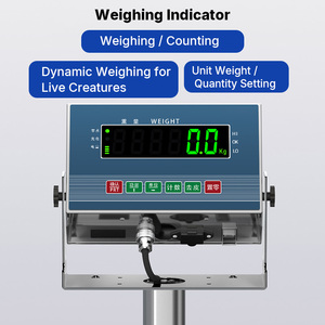 Hochpräzise 500KG Digitale LED-Tischwaage Industriewaage mit Schwenkrollen - Product Image 3