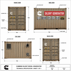 เครื่องกำเนิดไฟฟ้า Foshan แบบเงียบ 20KVA 25KVA 30KVA 50KVA 100KVA 150KVA 200KW เครื่องกำเนิดไฟฟ้าดีเซลแบบเงียบ ราคาโรงงาน - Product Image 2