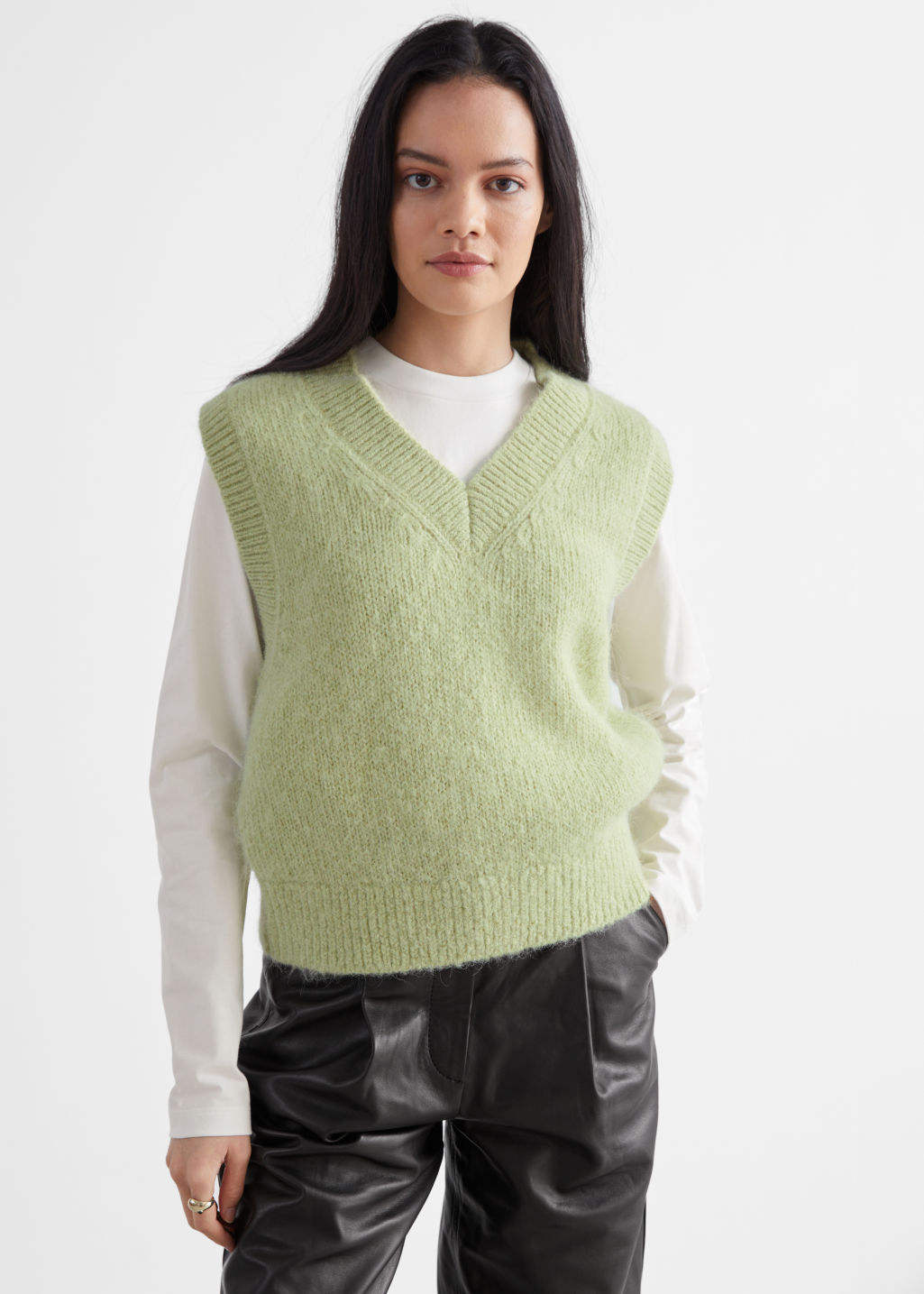 Custom Design Damen Sweater Weste Kurze ärmellose Strickwaren mit