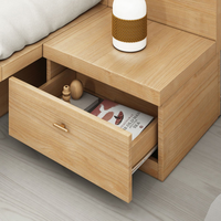 Gcon GF088-18 avec tête de lit blanc/bois couleur personnaliser projet d'hôtel meubles cadre de lit king ensembles de chambre à coucher