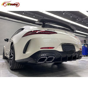 Lame de pare-choc arrière en Fiber de carbone, accessoire pour voiture, <span class=keywords><strong>Mercedes</strong></span> Benz AMG GT63S 4D coupé X290 2019 — 2021, édition mondiale - Product Image 4