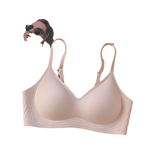 Soutien-gorge triangle push-up sans couture, confortable et respirant, pour femme, avec maintien supérieur, pour poitrines généreuses, fin et doux - Product Image 5