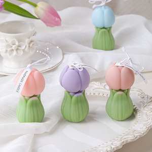 Caja de Regalo con Velas Aromáticas en Forma de Flor, sin Humo, Ambiente Romántico, Mini Vela, Recuerdo Perfecto, Regalo Hecho a Mano - Product Image 1