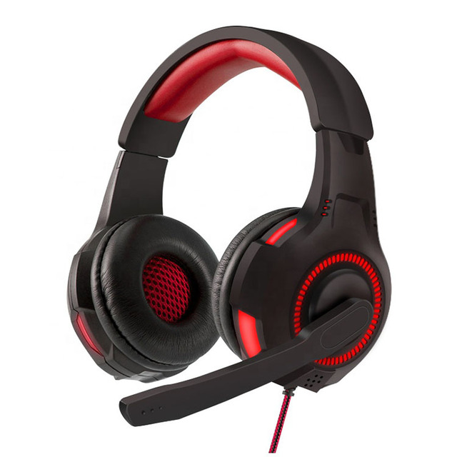 Portable Cheap RGB LED Light Internet bar Gaming Headset Wired Gaming Headphones