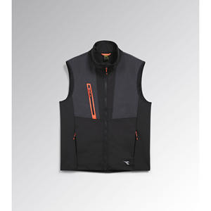 Gilet hybride softshell Diadora noir Black Ghost 3XL en polyester pour activités de plein air - Product Image 1