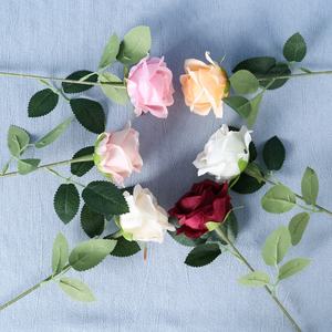 Fiore Artificiale di Rosa, Bouquet in Seta per San Valentino, Decorazioni per la Casa, Composizione Floreale da Tavolo per Feste - Product Image 4