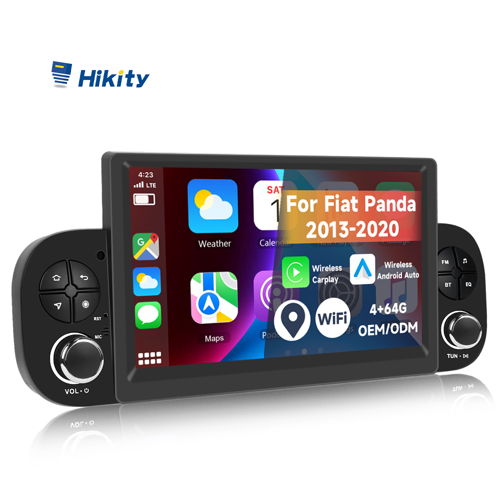 Autoradio Android 15 Per Fiat Panda 2003-2012 – 9" Touch, 2GB+64GB, Wireless Carplay, GPS E Retrocamera