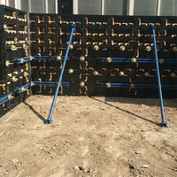 Système de coffrage modulaire réutilisable en plastique ABS MINGLEI pour murs, dalles et colonnes