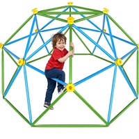 قبة تسلق للأطفال بطول 6 أقدام، للأعمار 3-8 سنوات، للاستخدام الداخلي، معتمدة من ASTM، معدنية مقاومة للصدأ، سعة 440 رطل، صنع في الصين، باللونين الأزرق والأخضر، للاستخدام في الحدائق