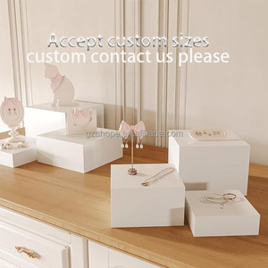 SHP personalizado acrílico anidamiento cubo estante de exhibición Buffet comida elevadores soporte boda Navidad Catering postre joyería escaparate - Product Image 5