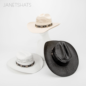 All'ingrosso stile americano 10X Sombrero <span class=keywords><strong>paglia</strong></span> Lemmy Custom uomini cattman Chapeau De Pralana Bangora Cowboy <span class=keywords><strong>Stetson</strong></span> cappelli Cowgirl - Product Image 2