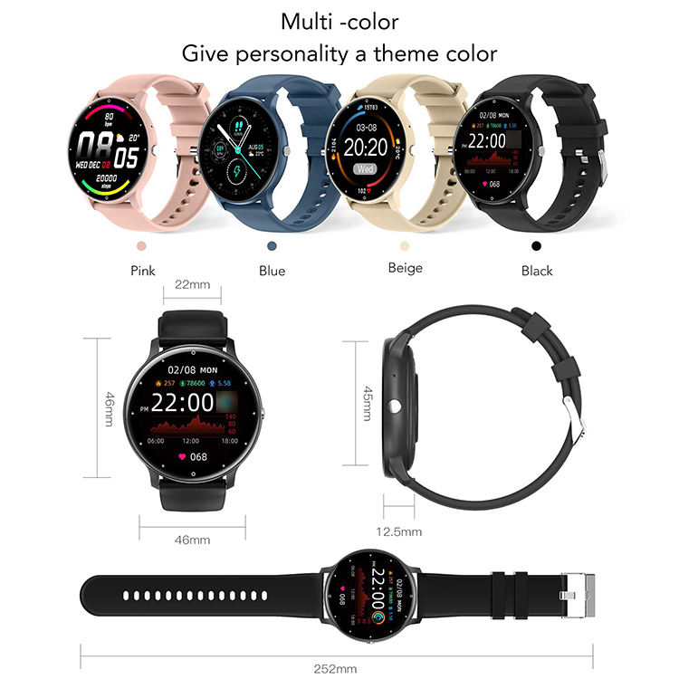 ZL02CPRO Smartwatch Round Touch Screen BT Calls IP67 Waterproof ZL02C Pro  Smart Watch for Women Men