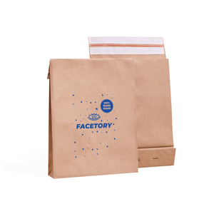 Personnalisable Entièrement Recycler Durable Kraft Papier Mailer Papier Sac avec Bande Adhésive - Product Image 3