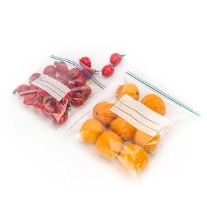 Impresión de logotipo personalizado, bolsa transparente con cierre hermético de calidad alimentaria, laminada, para envasado de frutas, manzanas, naranjas, para supermercado. - Product Image 1