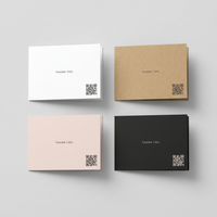 Servicio de Personalización de Tarjetas de Agradecimiento Ofrecemos Personalización en Varios Colores Servicios de Impresión Rentables