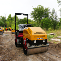 Compacteur routier vibrant hydraulique OEM 3 tonnes à double tambour, type pied de mouton, avec pompe et moteur