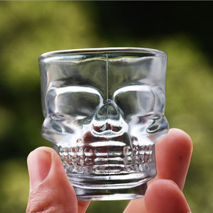 Vaso de cristal con forma de <span class=keywords><strong>calavera</strong></span> para fiesta <span class=keywords><strong>en</strong></span> casa, vaso de whisky con vaso de 50ml - Product Image 6