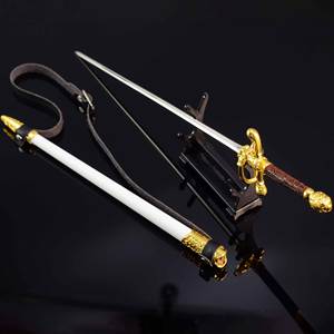 Gaine en alliage <span class=keywords><strong>de</strong></span> zinc pour le jeu des trônes, épée aiguille Arya Stark, version dorée, décoration <span class=keywords><strong>de</strong></span> bureau antique, accessoire cosplay, 30cm - Product Image 4