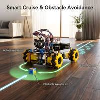 ACEBOTT - Kit de Robot Educativo STEM Directo de Fábrica, ESP32 4WD Mecanum DIY Python ACECode, Kit de Robot de Codificación, Compatible con Arduino