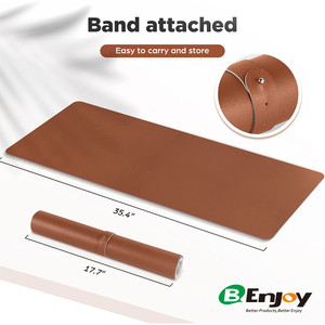 Ultra-Thin Dual Side PU Leather <strong>Mouse</strong> Mat Multi-Colour Waterproof Writing <strong>Pad</strong> Square Smooth for <strong>Heated</strong> Office Desk Customizable - Product Image 4