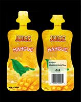 Pochette de 100 ml de forme unique pour yaourt, jus de fruits et autres boissons, qualité alimentaire, personnalisable, stérilisable