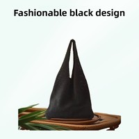 Nouveau Sac à bandoulière pliable en tissu de coton tissé et polyester, style décontracté coréen, grande capacité, pour femme