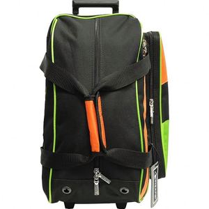 Sac de transport pour balles de bowling BSCI, 2 balles, avec roulettes, compartiment rembourré pour 2 balles, espace pour chaussures - Product Image 5