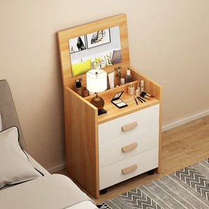 Meuble de chambre à coucher au prix de gros, <span class=keywords><strong>commode</strong></span> de luxe avec tiroir, petite coiffeuse pour fille, table à maquillage en bois avec miroir et tiroir - Product Image 3
