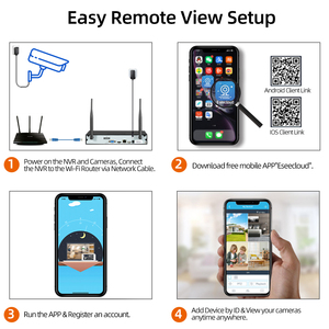 Hệ Thống Camera An Ninh WiFi Ngoài Trời 8 Kênh H.265 + DVR Và 8 Camera CCTV Gia Đình Chống Thấm Nước IP IP66 Không Dây, Smart Play CC502 - Product Image 5
