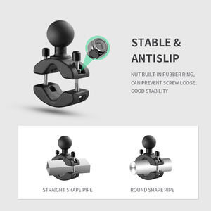 VINmounts Base de Abrazadera de Aluminio con Bola 1,5" para Rieles 1,18"-2", Compatible con RAM C-Size Brazo Doble Socket 1,5" - Product Image 2