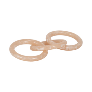 Scultura decorativa in poliresina con anelli interconnessi per la decorazione di casa, bagno, soggiorno, ufficio e scaffali. - Product Image 2