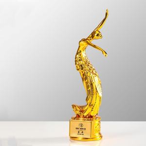 クリスタルガラス賞トロフィープラークスポーツメダルレジンダンス音楽カスタマイズされたロゴで印刷された安いトロフィー賞 - Product Image 5