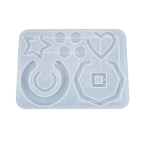 De silicona geométrica molde para pendientes joyería colgante DIY <span class=keywords><strong>encanto</strong></span> hacer molde <span class=keywords><strong>Fondant</strong></span> resina moldes para joyería - Product Image 5