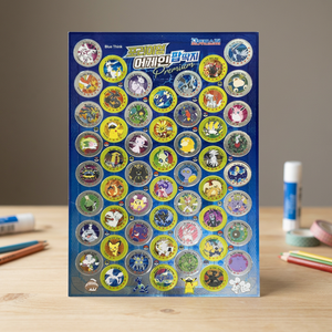 Pokemoned Premium Push Pop Ddakji 100 PCS Box Korean Fidget Slap Cards Coated Paper AB0001 Jouet pour Enfants Jeu de Société Hobby Collection - Product Image 3