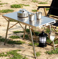 Table de camping pliante en aluminium légère et portable pour l'extérieur et les loisirs, le camping et le salon, meubles d'extérieur modernes