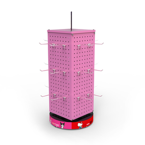 Bevis tùy chỉnh 4-Side kim loại <span class=keywords><strong>Pegboard</strong></span> <span class=keywords><strong>Rack</strong></span> hiển thị đồ chơi Keychain hiển thị đứng cho các cửa hàng bán lẻ - Product Image 3