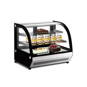 <span class=keywords><strong>Vitrina</strong></span> Refrigerada <span class=keywords><strong>de</strong></span> Sobremesa para Pasteles con <span class=keywords><strong>Puerta</strong></span> <span class=keywords><strong>de</strong></span> Cristal y Certificado CE, Mostrador Refrigerado para Tartas - Product Image 1